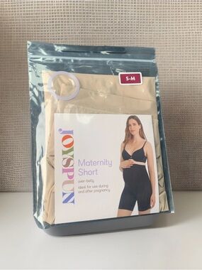 2/$20  Joyspun Beige Maternity Shaping Short – Over-Belly Support (S-M)